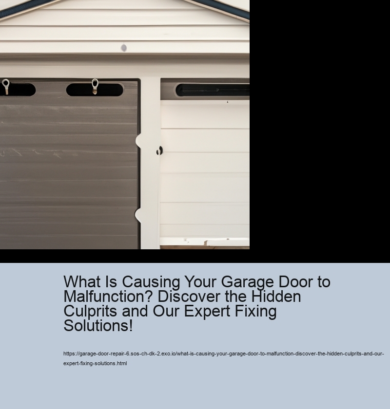 What Is Causing Your Garage Door to Malfunction? Discover the Hidden Culprits and Our Expert Fixing Solutions!