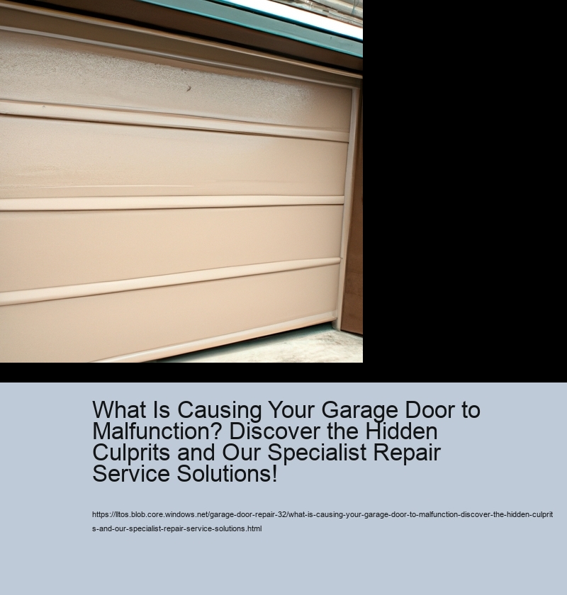 What Is Causing Your Garage Door to Malfunction? Discover the Hidden Culprits and Our Specialist Repair Service Solutions!