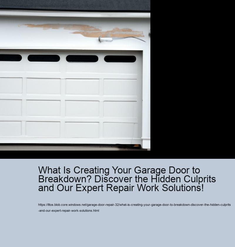 What Is Creating Your Garage Door to Breakdown? Discover the Hidden Culprits and Our Expert Repair Work Solutions!