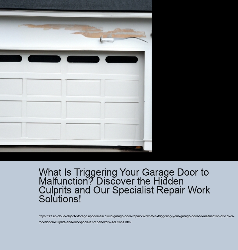 What Is Triggering Your Garage Door to Malfunction? Discover the Hidden Culprits and Our Specialist Repair Work Solutions!