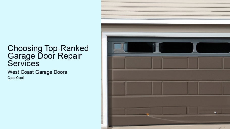 Choosing Top-Ranked Garage Door Repair Services