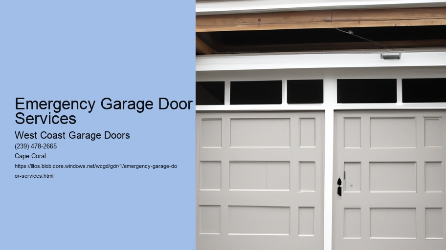 Emergency Garage Door Services