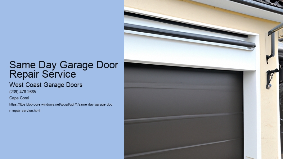 Same Day Garage Door Repair Service